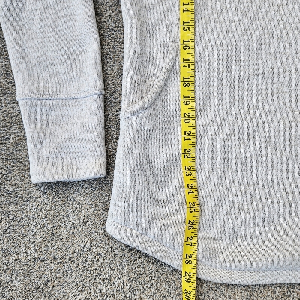 Prana Tri Thermal Threads Tunic Cream Pullover Sweater Sweatshirt Women's Size M - Picture 9 of 16